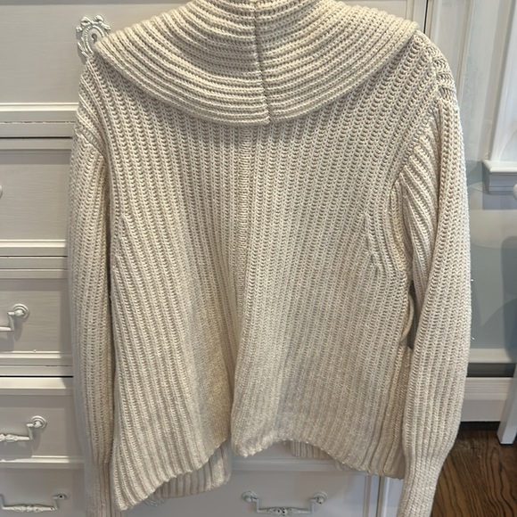 Cozy Cream Belted Cardigan Sweater -mm lafleur - Picture 8 of 8